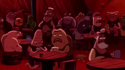 Still frame from Spongebob Movie Bubble Baby Hunt — a 2m 35s clip marked up for dubbing