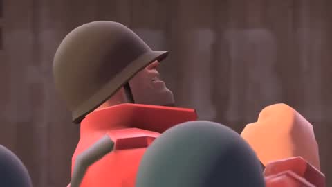 Still frame from Meet The Soldier — a 1m 12s clip marked up for dubbing
