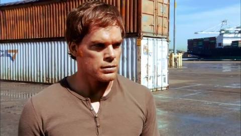 Still frame from commercial for a lawyer — a 1m 11s clip marked up for dubbing