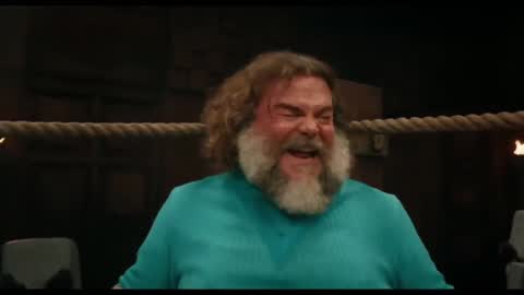 Still frame from Chicken Jockey — a 49s clip marked up for dubbing