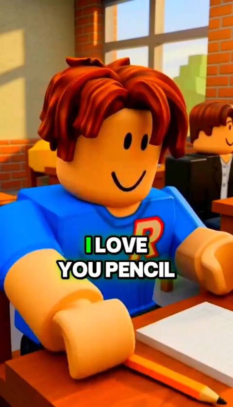 Still frame from i love u pencil — a 22s clip marked up for dubbing