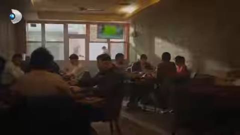 Still frame from mesut komser hapis — a 1m 24s clip marked up for dubbing