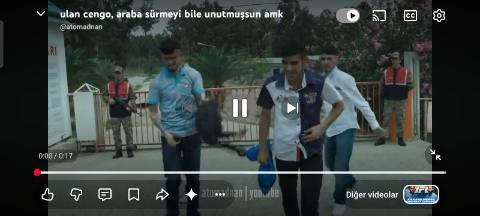 Still frame from Untitled scene — a 19s clip marked up for dubbing