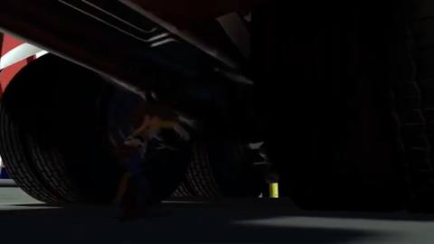 Still frame from Woody and Buzz argument — a 1m 13s clip marked up for dubbing