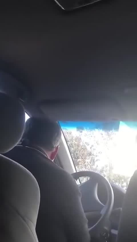 Still frame from Get out of my car NOW! — a 2m 59s clip marked up for dubbing
