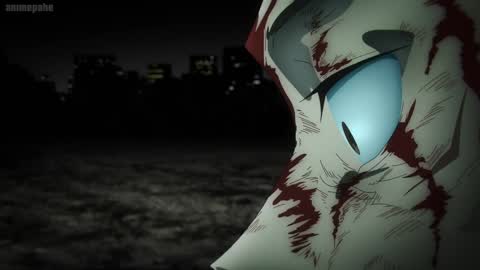 Still frame from Yuji itadori I am you Jujutsu Kaisen — a 1m 32s clip marked up for dubbing