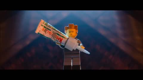 Still frame from The Lego Movie - You Dont Have to Be the Bad Guy — a 1m 53s clip marked up for dubbing