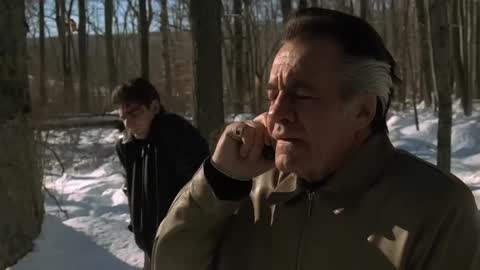 Still frame from The Sopranos - Interior Decorator — a 1m 11s clip marked up for dubbing