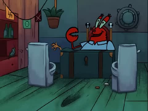 Still frame from We GOTTA Get SPONGEBOB Back — a 3m 16s clip marked up for dubbing