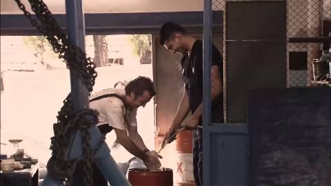 Still frame from Untitled scene — a 1m 44s clip marked up for dubbing