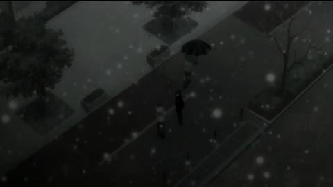 Still frame from Death Note Overcast Naomi Misora — a 1m 06s clip marked up for dubbing