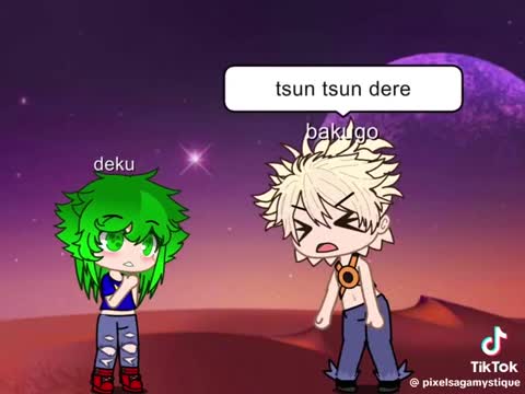 Still frame from Im not a deku — a 26s clip marked up for dubbing