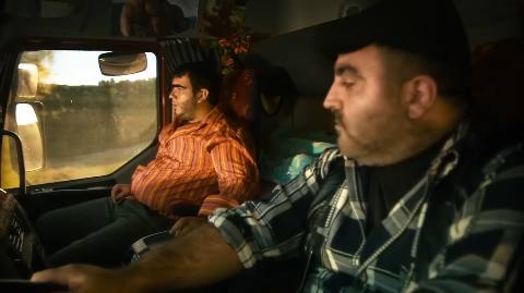 Still frame from recep — a 2m 09s clip marked up for dubbing