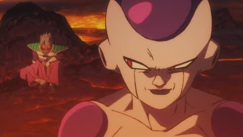 Still frame from Broly Power Up — a 2m 51s clip marked up for dubbing