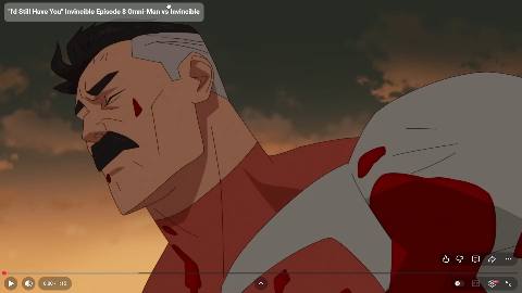 Still frame from Think, Mark! — a 1m 01s clip marked up for dubbing