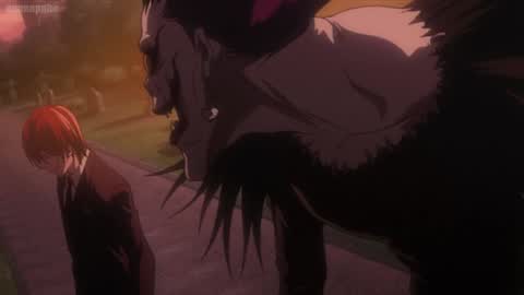 Still frame from Light Yagami Speech — a 1m 30s clip marked up for dubbing