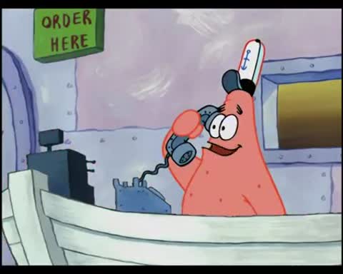 Still frame from Spongebob Squarepants - Is this the Krusty Krab — a 36s clip marked up for dubbing