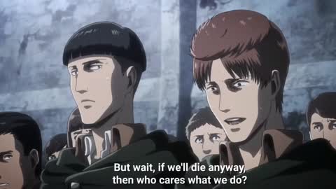 Still frame from Erwin's Speech — a 1m 44s clip marked up for dubbing