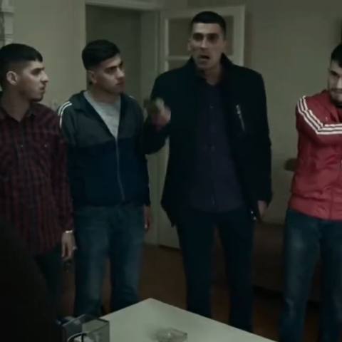 Still frame from Untitled scene — a 19s clip marked up for dubbing