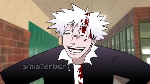Still frame from GOJO MEETS SUPER SENIOR GOJO?! — a 2m 42s clip marked up for dubbing