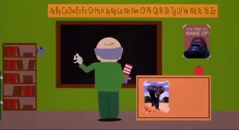 Still frame from South Park: Bigger, Longer & Uncut - How would you like to suck my balls — a 1m 07s clip marked up for dubbing