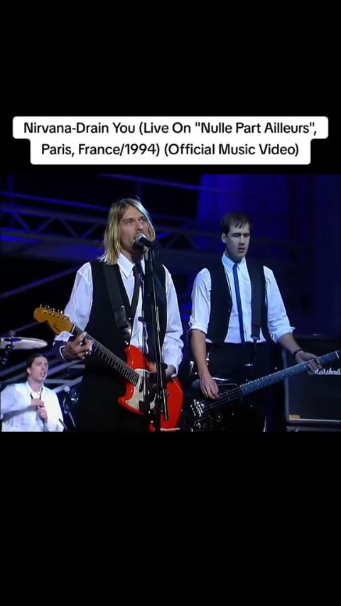 Still frame from drain you - nirvana — a 3m 27s clip marked up for dubbing