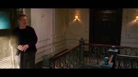 Still frame from Spider-Man 3 Rent Scene — a 32s clip marked up for dubbing