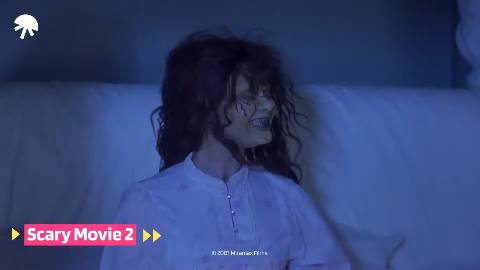 Still frame from Scary movie 2 exorciste [VF - FR] — a 2m 55s clip marked up for dubbing