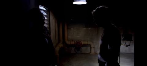 Still frame from Untitled scene — a 42s clip marked up for dubbing