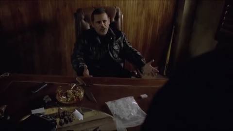 Still frame from Breaking Bad - This Is Not Meth Scene — a 2m 38s clip marked up for dubbing