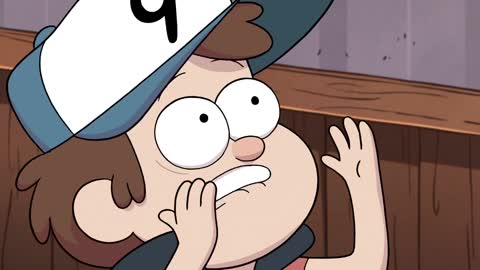 Still frame from Gravity Falls - Clone Fight — a 1m 04s clip marked up for dubbing