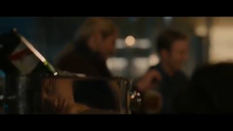 Still frame from Avengers Ultron Hammer Scene — a 1m 59s clip marked up for dubbing