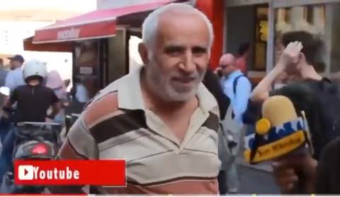 Still frame from ağağağ taksim — a 17s clip marked up for dubbing