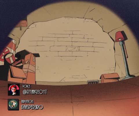 Still frame from Untitled scene — a 36s clip marked up for dubbing