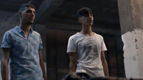 Still frame from he dayı — a 33s clip marked up for dubbing
