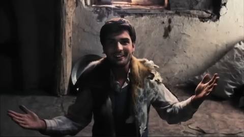Still frame from ben gadınım abı — a 16s clip marked up for dubbing