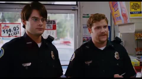 Still frame from Superbad - So its just McLOVIN — a 1m 13s clip marked up for dubbing