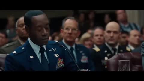 Still frame from Iron Man 2 Court Scene — a 2m 44s clip marked up for dubbing