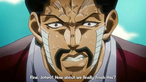Still frame from Skib Jojo — a 2m 38s clip marked up for dubbing