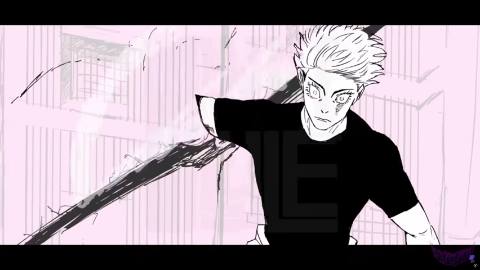 Still frame from Untitled scene — a 1m 33s clip marked up for dubbing