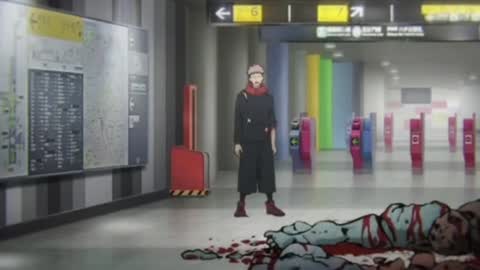 Still frame from Yuji and Mahito Yelling at Eachother — a 19s clip marked up for dubbing