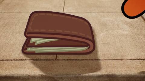Still frame from Do you know the muffin man? — a 54s clip marked up for dubbing