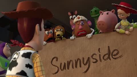 Still frame from HE WAS PUTTING YOU IN THE ATTIC! — a 2m 07s clip marked up for dubbing