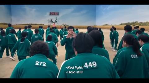 Still frame from Untitled scene — a 1m 54s clip marked up for dubbing