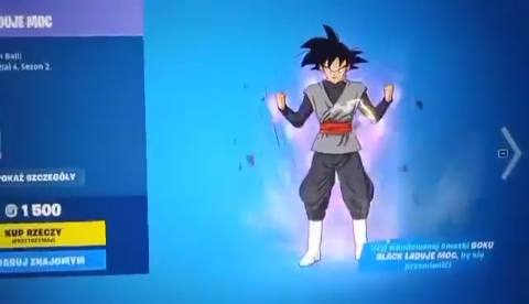 Still frame from blak goku — a 16s clip marked up for dubbing