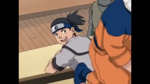 Still frame from Naruto and Sasuke Kiss — a 55s clip marked up for dubbing