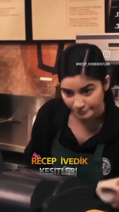 Still frame from recep ivcedik starbaks — a 1m 12s clip marked up for dubbing