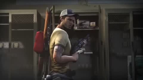 Still frame from Left 4 Dead 2 Intro — a 2m 31s clip marked up for dubbing