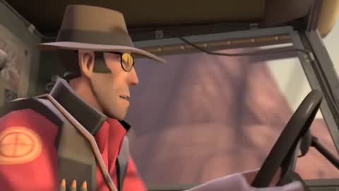 Still frame from Meet The Sniper — a 1m 26s clip marked up for dubbing