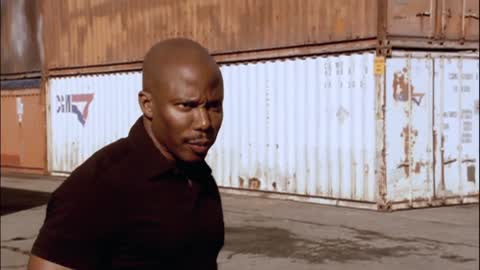 Still frame from Dexter - Surprise Motherfcker — a 55s clip marked up for dubbing